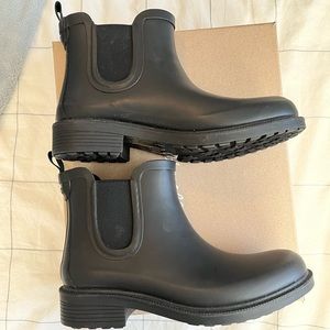 Black Madewell Chelsea Rain Boots